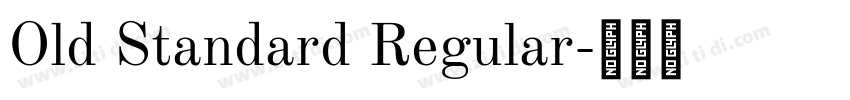 Old Standard Regular字体转换 Old Standard Regular字体转换